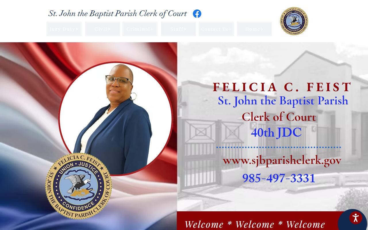 St. John the Baptist Parish court records Clerk of Court homepage